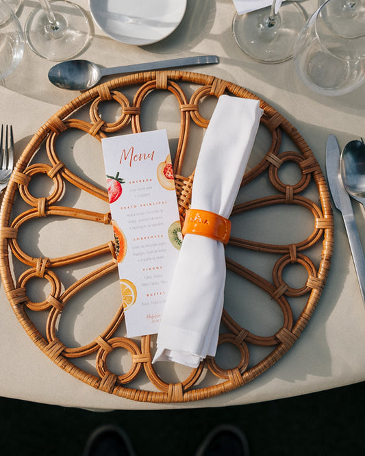 napkin rings | customised and coloured