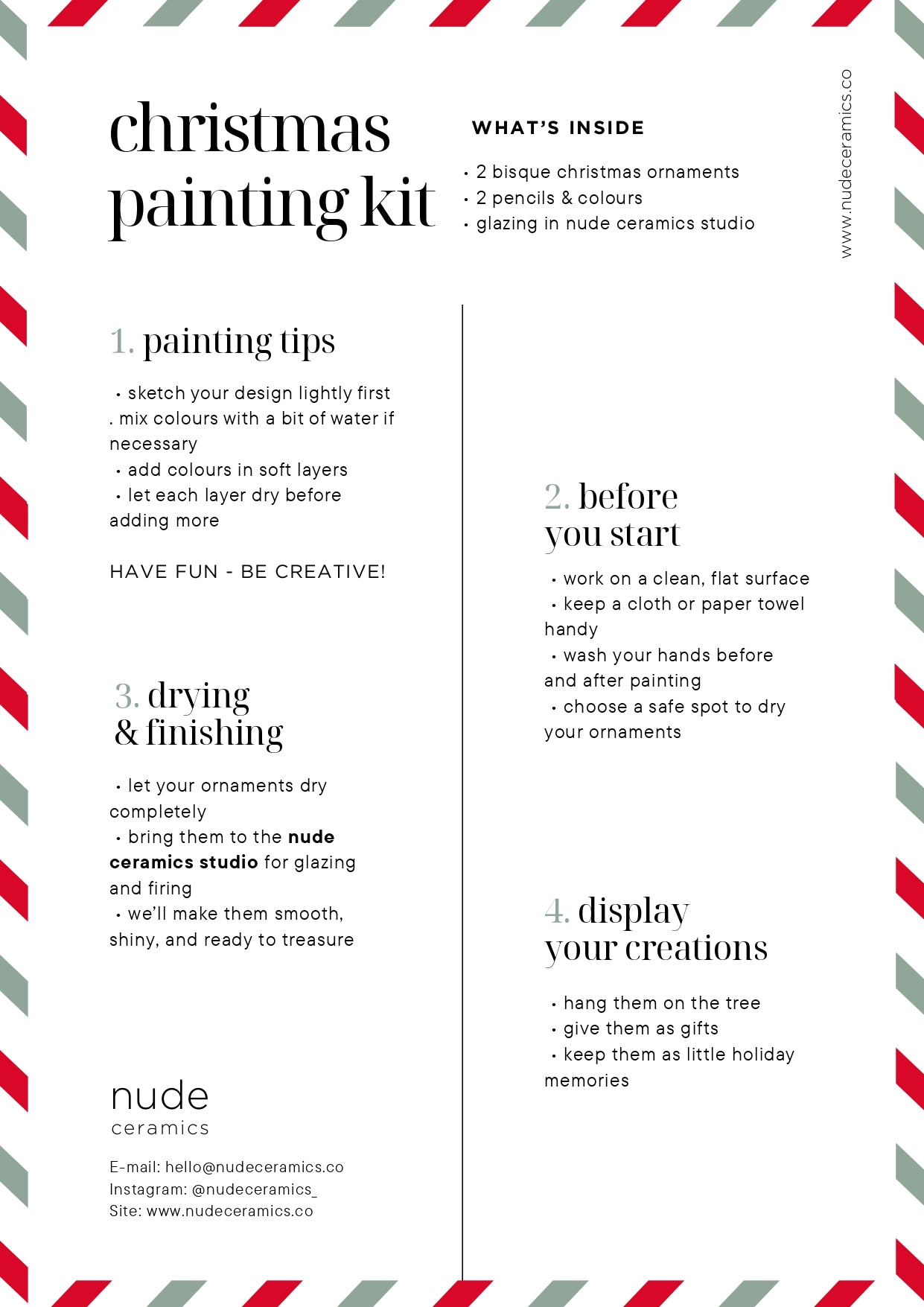 christmas painting kit